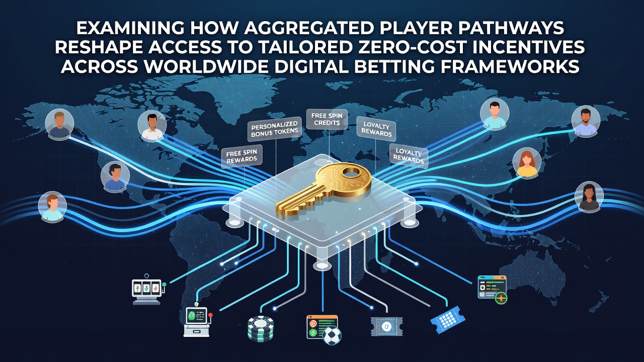 Visualization of global player data flows connecting mobile devices to personalized bonus systems in digital betting networks
