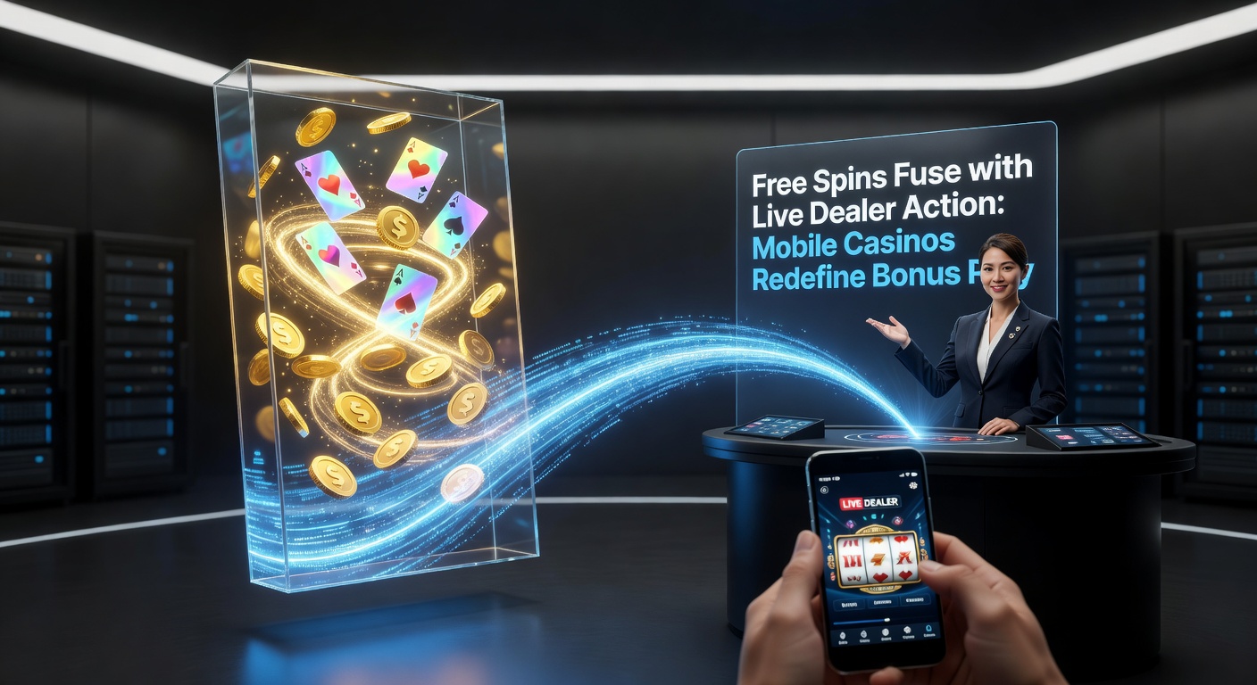 Mobile phone screen displaying a live dealer roulette game with overlaid free spins bonus activation, highlighting the seamless integration in a vibrant casino app interface