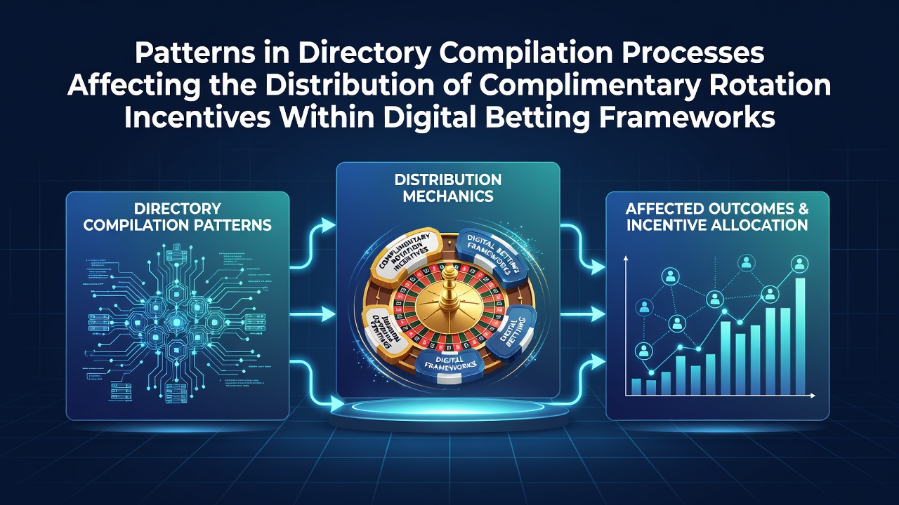 Directory compilation workflow showing categorized casino listings and bonus distribution pathways