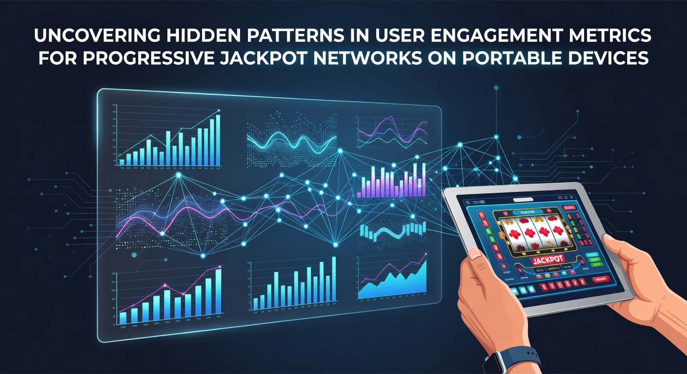 Mobile device displaying progressive jackpot interface with engagement analytics overlay